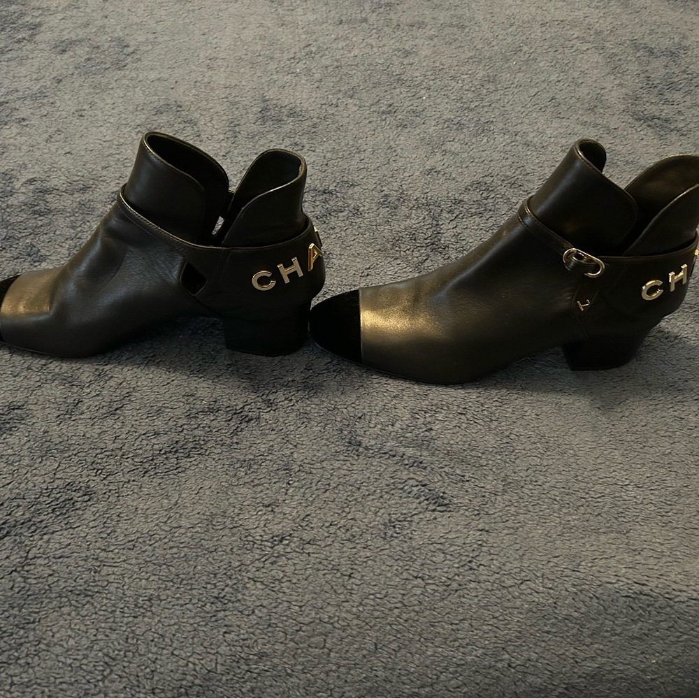 Chanel Black Ankle Boots